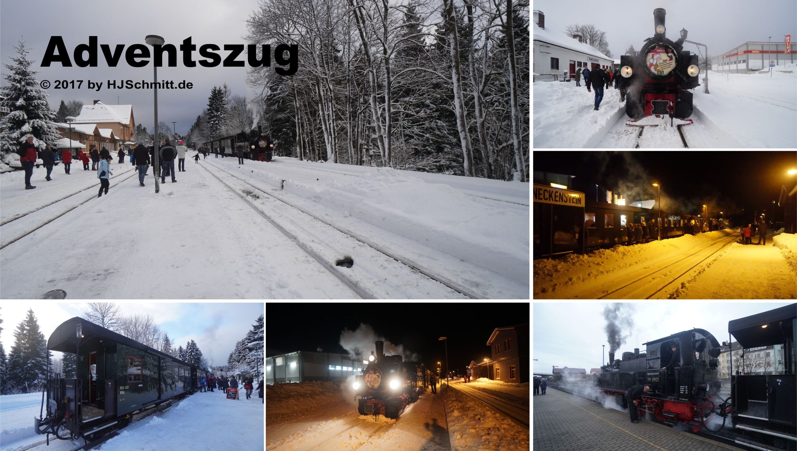 Reisefotos von einer Adventszugfahrt im Harz