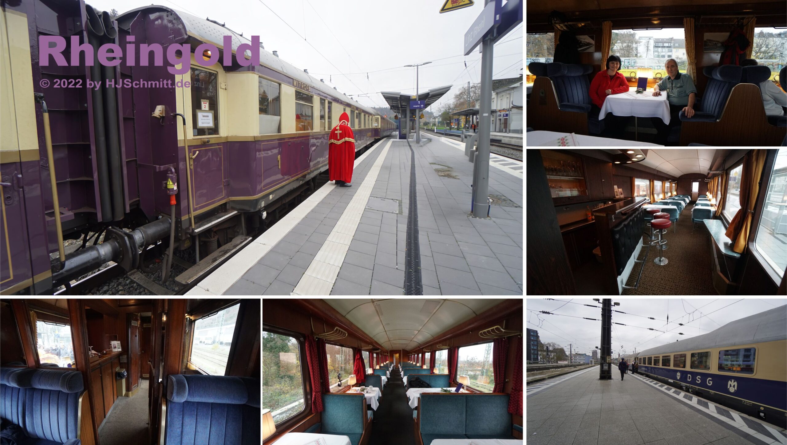 Reisefotos Bahnfahrt im blauen Rheingold Zug