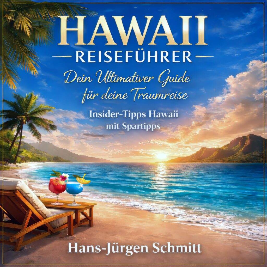 Hawaii Reiseführer mit Cocktails und Strand