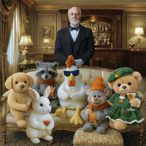 Die Vielfliegerbande mit Buttler in ihrer eleganten Hotelsuite