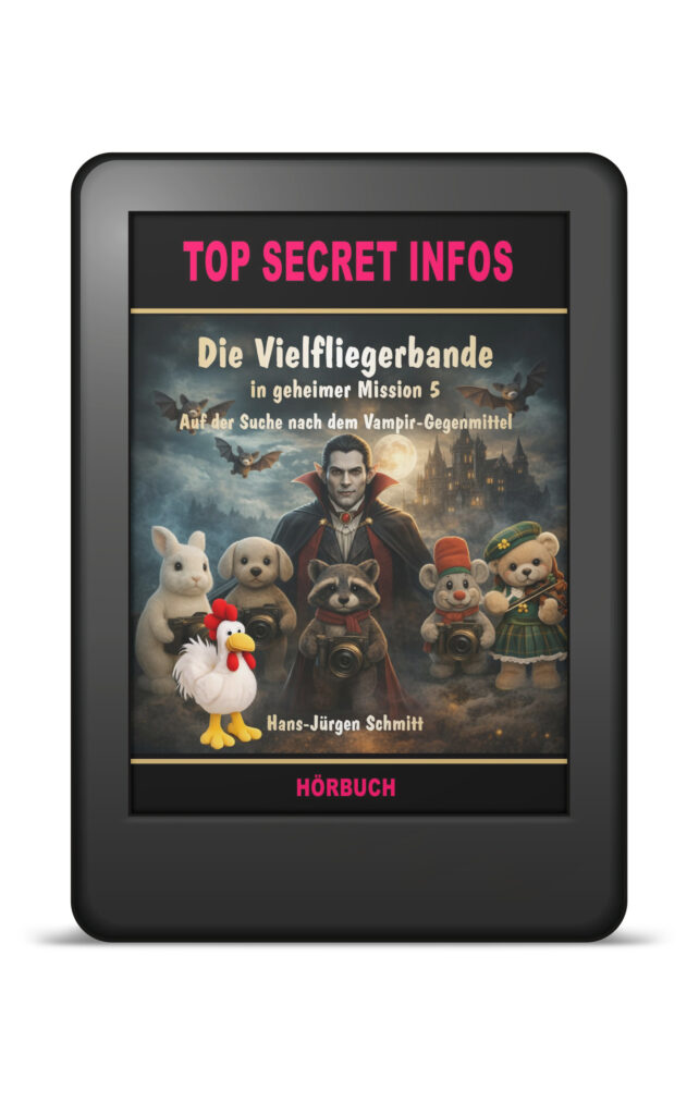 Hörbuch über eine geheime Mission von Stofftieragenten über Vampire