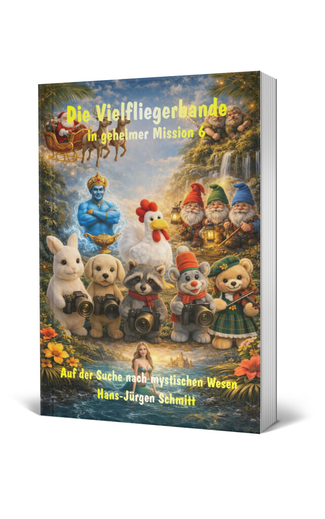 Buchcover - Die Vielfliegerbande mit Tieren und Fantasie