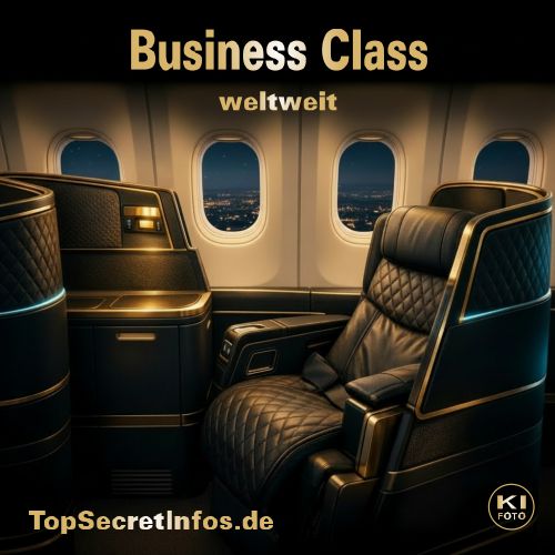 Reisen - Die idealen "Reise-Hacks" ab 2026 24 Luxuriöser Sitz in der Business Class