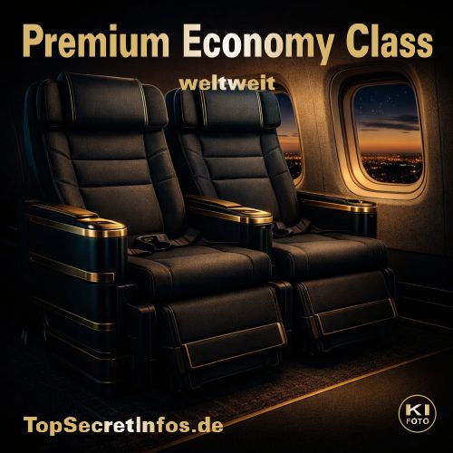 Reisen - Die idealen "Reise-Hacks" ab 2026 25 Luxuriöse Sitze in Premium Economy Klasse