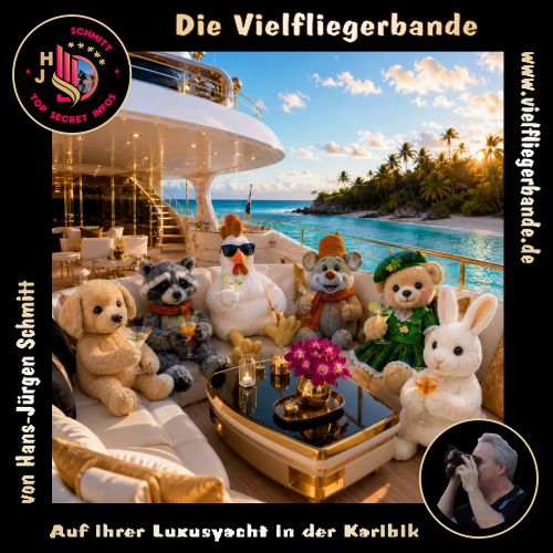 Fotos der Vielfliegerbande ab 2026 35 Auf ihrer Luxusyacht in der Karibik 500