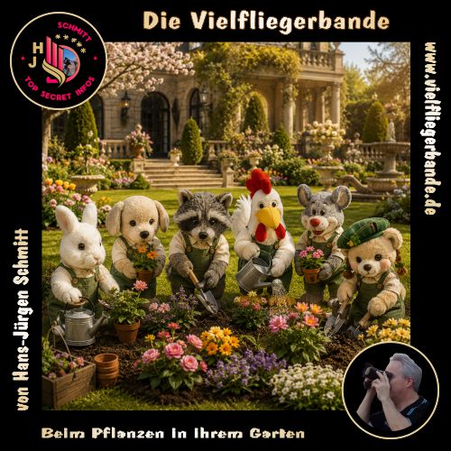 Fotos der Vielfliegerbande ab 2026 161 Die Vielfliegrbande beim Pflanzen in ihrem Garten