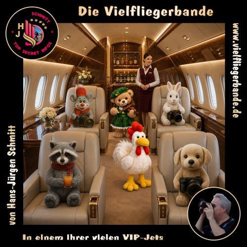 Fotos der Vielfliegerbande ab 2026 24 In einem ihrer vielen VIP Jets 3 500