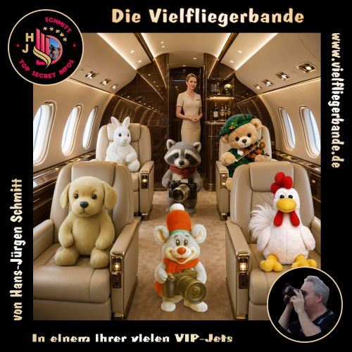 Fotos der Vielfliegerbande ab 2026 23 In einem ihrer vielen VIP Jets 4 500