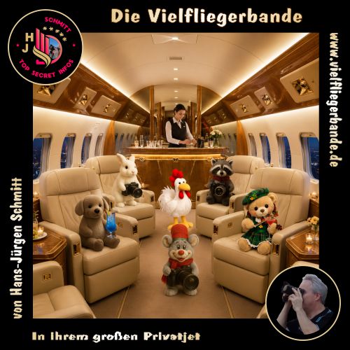Fotos der Vielfliegerbande ab 2026 21 In ihrem grossen Privatjet 500