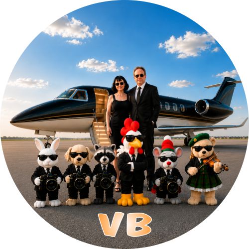 Die Vielfliegerbande mit ihrem Chef