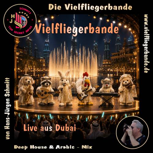 Musik Alben der einzigartigen Vielfliegerbande ab 2026 32 Vielfliegerbande - Live aus Dubai