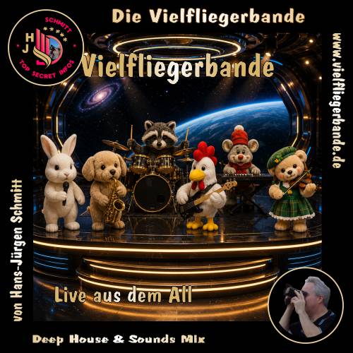 Musik Alben der einzigartigen Vielfliegerbande ab 2026 57 Vielfliegerbande - Live aus dem All