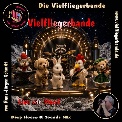 Musik Alben der einzigartigen Vielfliegerbande ab 2026 59 Vielfliegerbande - Live vom Mond